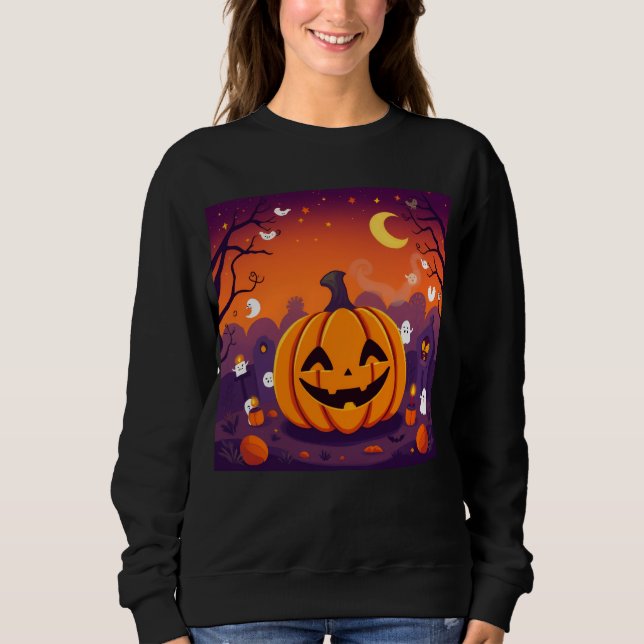 Sudadera Kawaii Halloween Calabaza Hoodie (Anverso)
