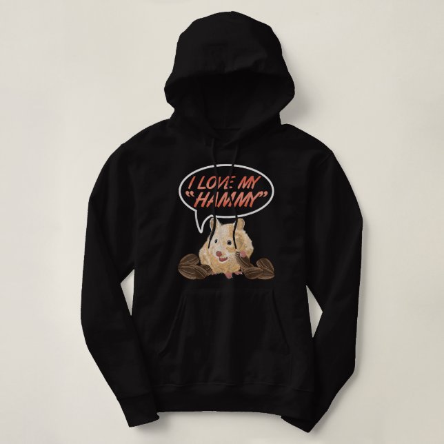 Sudadera Kawaii Hamster Rat Mouse Cricetinae (Diseño del anverso)