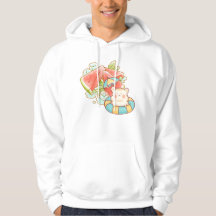 Kawaii Hamster Sandía Verano - Mono Estético