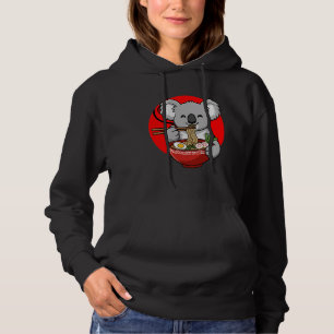 Sudadera Kawaii Koala Ramen Koala Comiendo Fideos Japonés