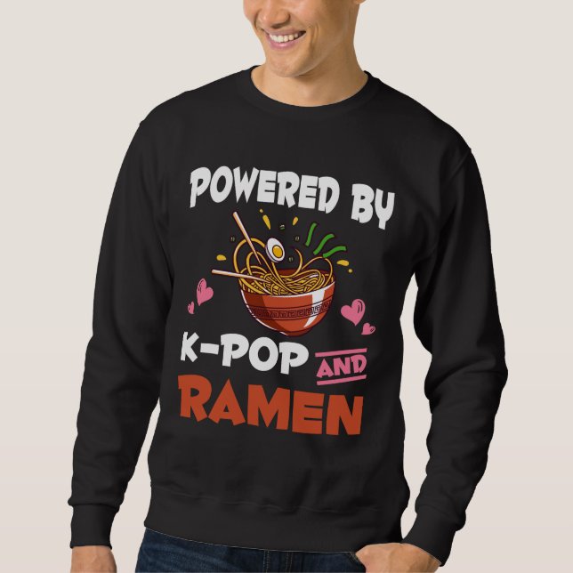 Sudadera Kawaii Noodles Kpop adicto al K-pop y Ramen (Anverso)