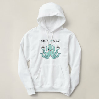 Sudadera Kawaii Octopus Coffee Sweatshirt Caffin Loop Cute