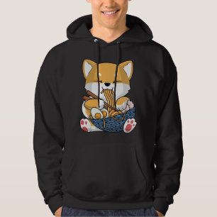 Sudadera Kawaii Shiba Inu Dog Ramen Japón Corgi