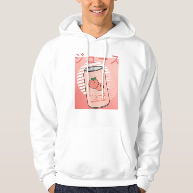 Sudadera Kawaii Suave Drink Aestesia Japonesa Jugo de Peach (Anverso)