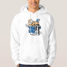 Sudadera Kawaii Tiger y Yuki-Onna Raspado Japonés