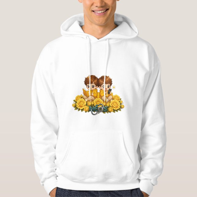 Sudadera Kawaii Zodiac Neos Géminis (Anverso)
