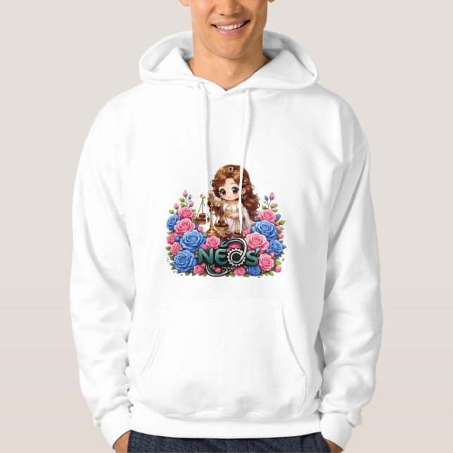 Sudadera Kawaii Zodiaco Neos Libra (Anverso)