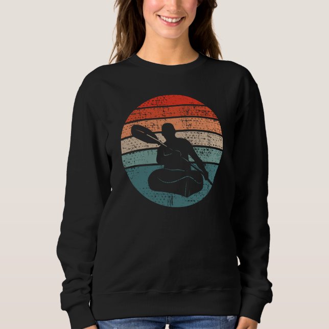 Sudadera Kayak Canoeing Retro (Anverso)