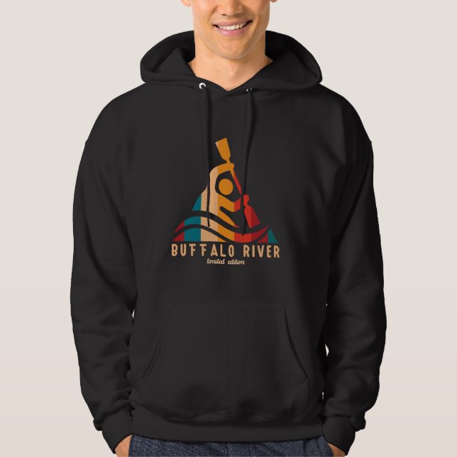 Sudadera Kayak del río Búfalo Retro (Anverso)