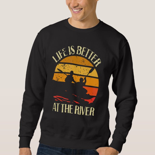 Sudadera kayak en el río (Anverso)