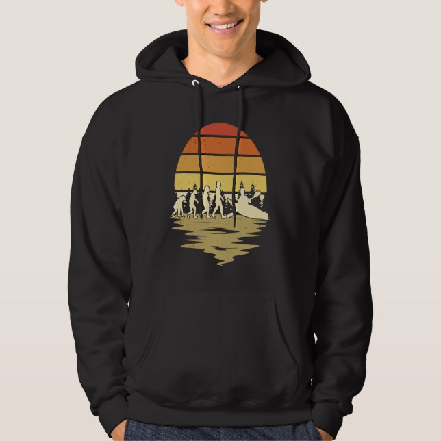 Sudadera Kayak Evolution Retro Kayaker (Anverso)
