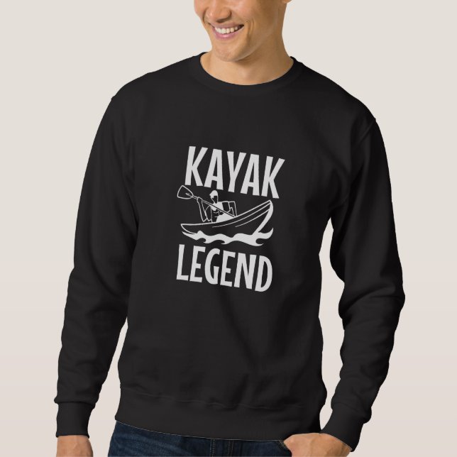Sudadera Kayak Legend Kayaking Wildlife Water Sports Paddli (Anverso)