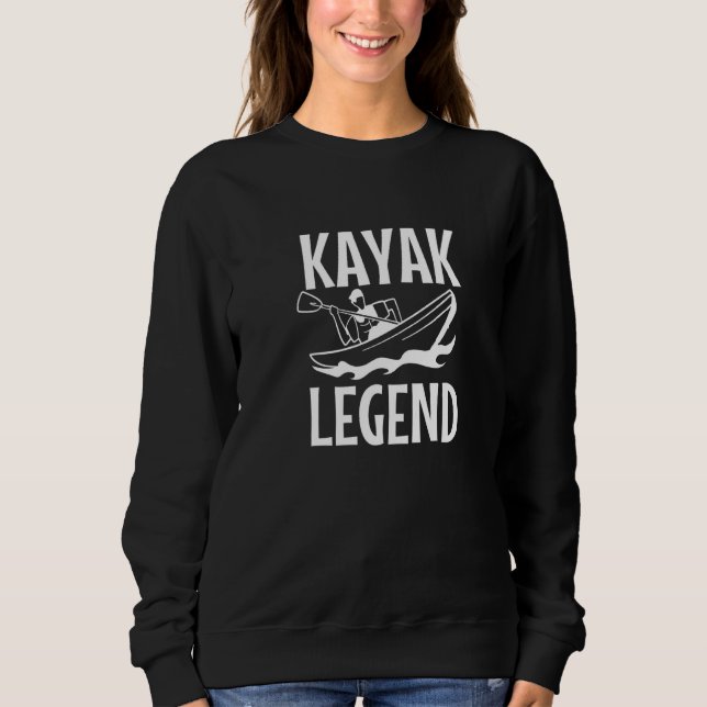 Sudadera Kayak Legend Kayaking Wildlife Water Sports Paddli (Anverso)