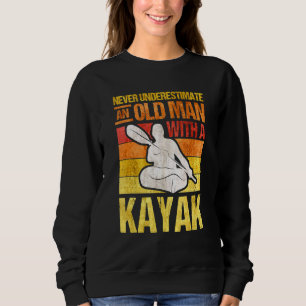 Sudadera Kayak Old Man Kayaker Grandpa