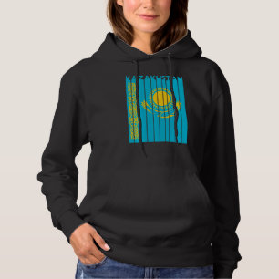 Sudadera Kazajistán: Vintage bandera kazaja de vacaciones