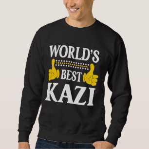 Sudadera Kazi Nombre personal Funny Nombre Mejor K del mund