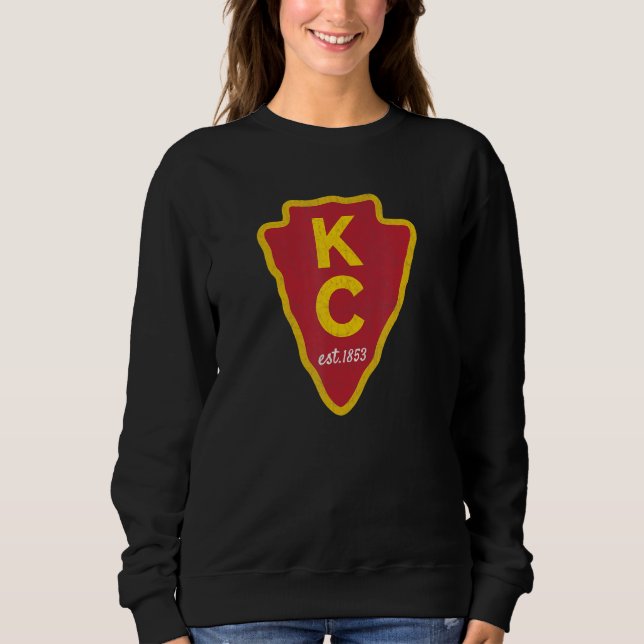 Sudadera Kc Original Red Kansas City Kc Único Est 1853 Kc (Anverso)