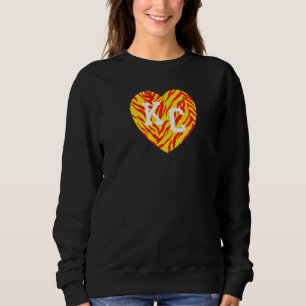 Sudadera Kc Red Zebra Stripes Kansas City Kc Red Retro Kc A
