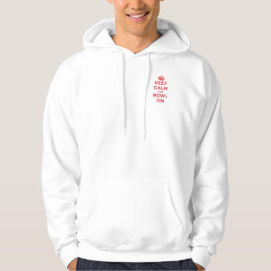 Sudadera "Keep Calm and Bowl On" Hoodie 1-Sided (Men's)