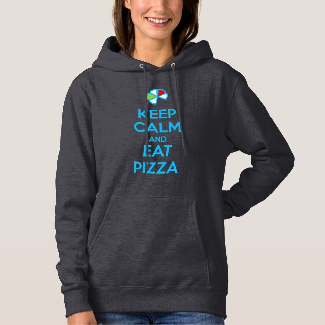 Sudadera Keep Calm and Eat Pizza 1 (Anverso)