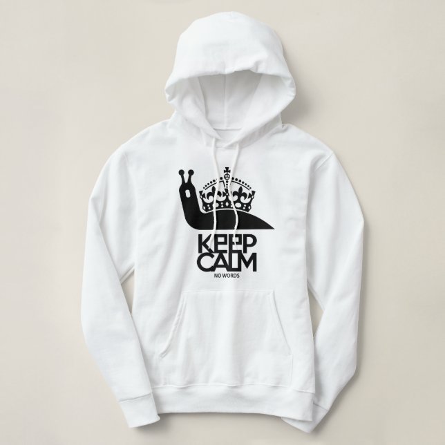 SUDADERA KEEP CALM NO WORDS BY MASANSER (Diseño del anverso)