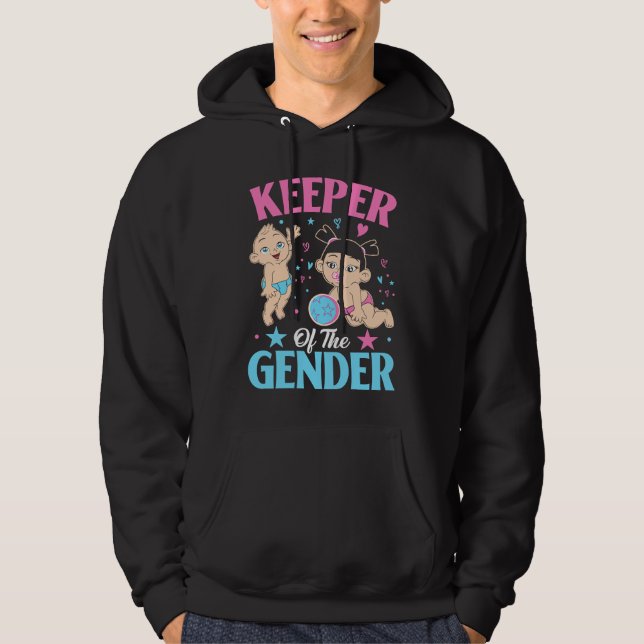 Sudadera Keeper of the Gender Baby Party Gender Reveal Anno (Anverso)