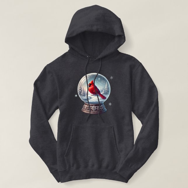 Sudadera Keepsake, el cardenal de invierno (Diseño del anverso)