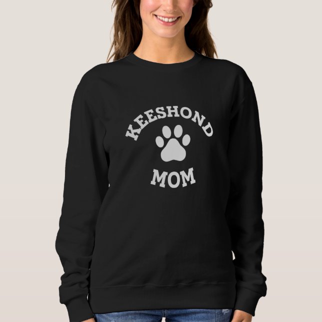 Sudadera Keeshond Mamá Perro Spitz Alemán   Perro de Barcaz (Anverso)