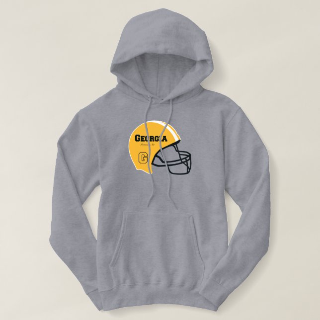 Sudadera Kennesaw Georgia Casco de Fútbol (Diseño del anverso)