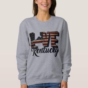 Sudadera Kentucky Aman Estrella Y Rayas De Bandera Estadoun