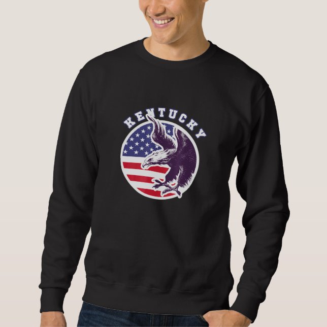 Sudadera Kentucky American Patriot Veterot Eagle Pride Stat (Anverso)