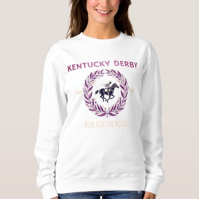 Sudadera Kentucky Derby 1875 corre por los Rosas (Anverso)