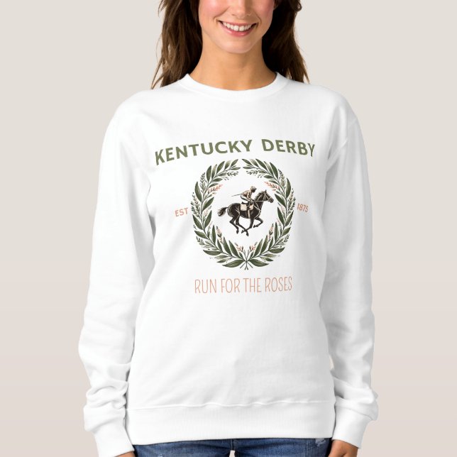 Sudadera Kentucky Derby 1875 corre por los Rosas (Anverso)