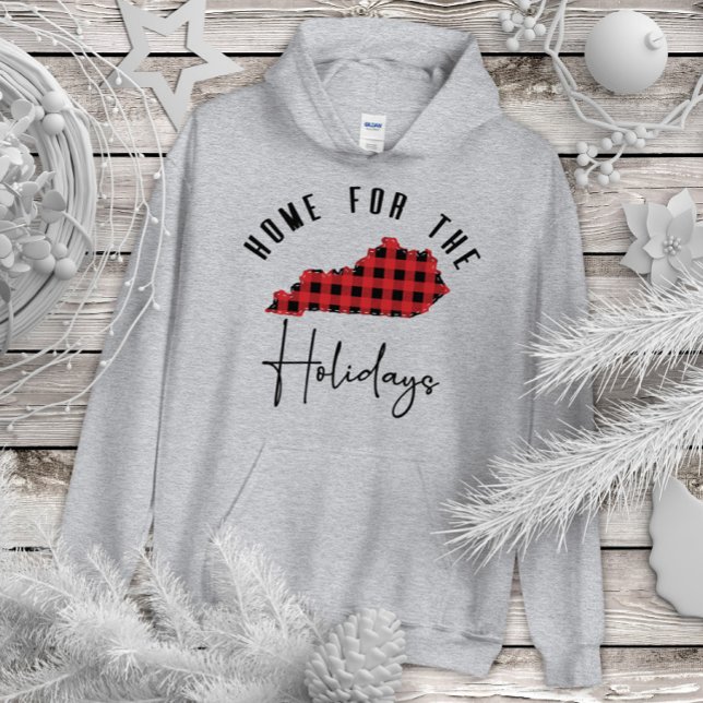 Sudadera Kentucky Holiday Buffalo Plaid Home State Hoodie (Subido por el creador)