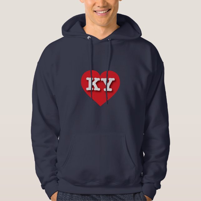 Sudadera Kentucky Red Heart - Amo a KY (Anverso)