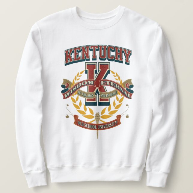 Sudadera Kentucky varsity letter K universiy monogram (Anverso del diseño)