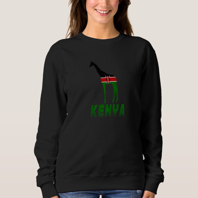 Sudadera Kenya Giraffe Flag Kenya (Anverso)