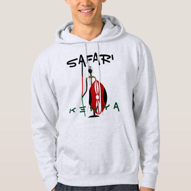 Sudadera Kenya Tour Safari Maasai Mara arte Inspirador (Anverso)