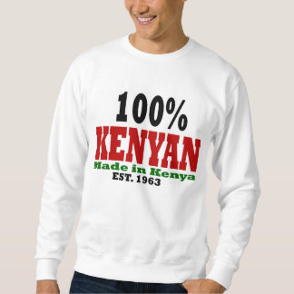 Sudadera Kenyan 100% hecho en la camiseta de Kenia