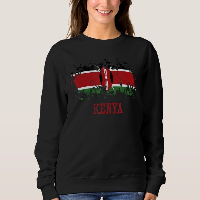 Sudadera Kenyan enthusiasts for Kenya and Kenya (Anverso)