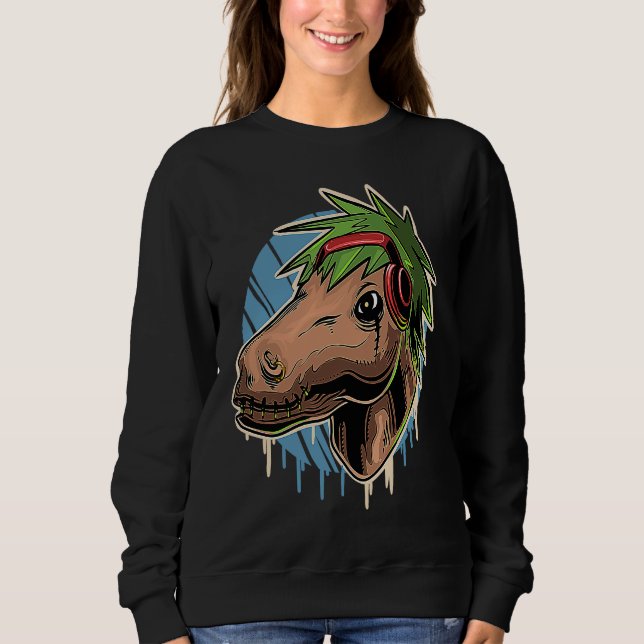 Sudadera Keta Horse Techno Dj Ketamine Headphones (Anverso)
