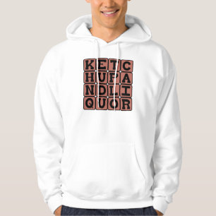 Sudadera Ketchup y licor, chiste de juego de palabras