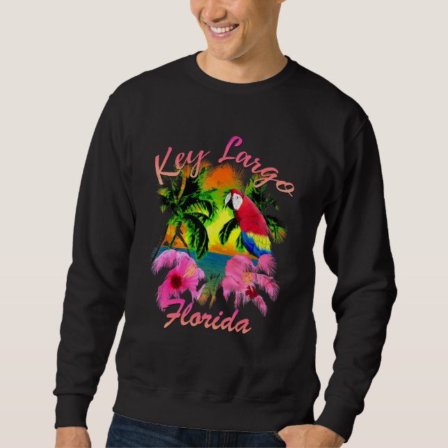 Sudadera Key Largo Florida Keys Tropical Beach Sunset Islam (Anverso)