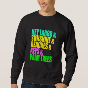 Sudadera Key Largo Florida Playas Palmeras Sunshine Vaca