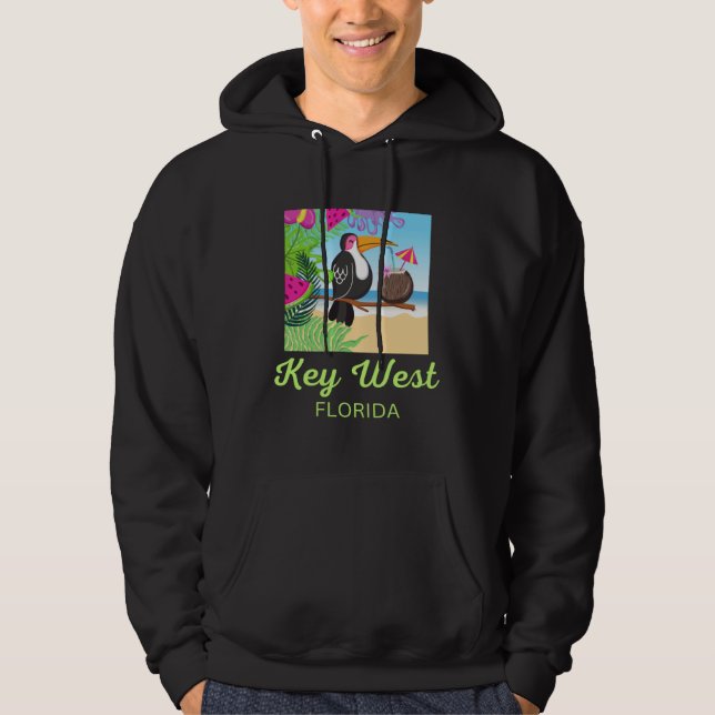 Sudadera Key West Florida Beach Vacation Toucan Trip Matchi (Anverso)