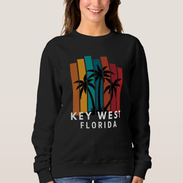 Sudadera Key West Florida Family Vacation Beach Tropical (Anverso)