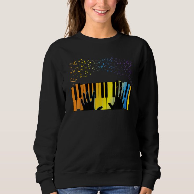 Sudadera Keyboard Piano Player  Musician Keyboardist Gag Ou (Anverso)