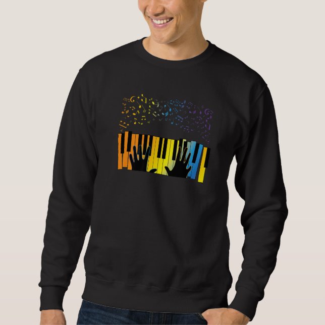 Sudadera Keyboard Piano Player  Musician Keyboardist Gag Ou (Anverso)