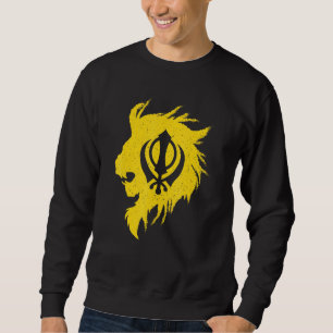Sudadera Khanda Lion Kaur Punjabi Sikhism Sikh