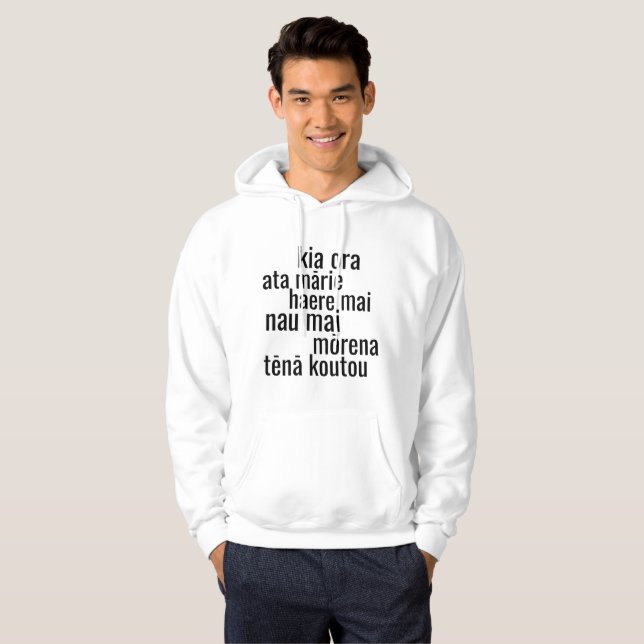 SUDADERA KIA ORA NZ MĀORI KIWI REUNIONES NUEVA ZELANDIA (Anverso completo)